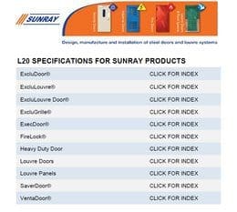 Sunray Doors L20 Specifications Disc Streamlines Planning Efficiencies