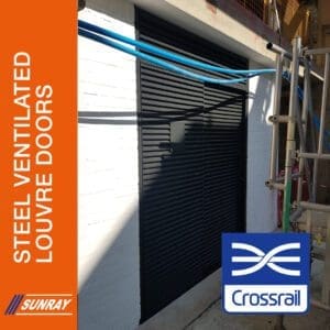 Sunray Doors Crossrail Steel Security Sliding Louvres