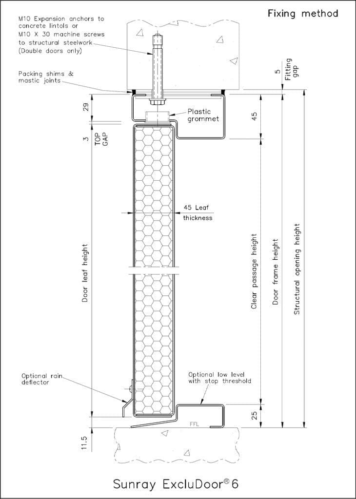 Sunray ExcluDoor 6 Vertical MF