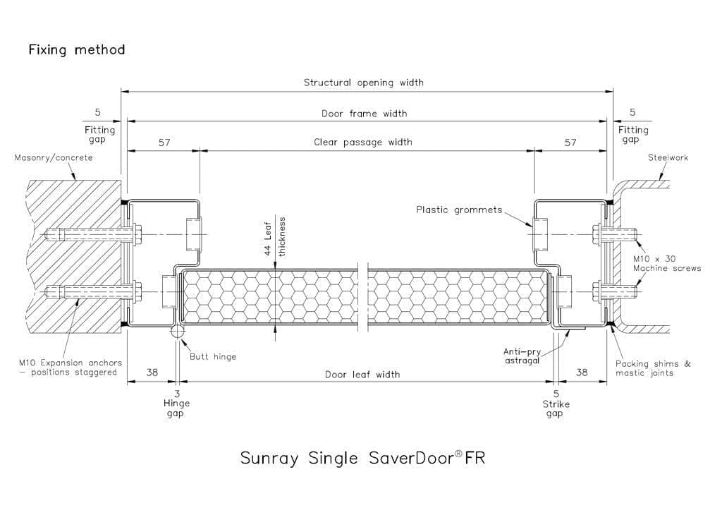 Sunray SaverDoor FR Horizontal MF