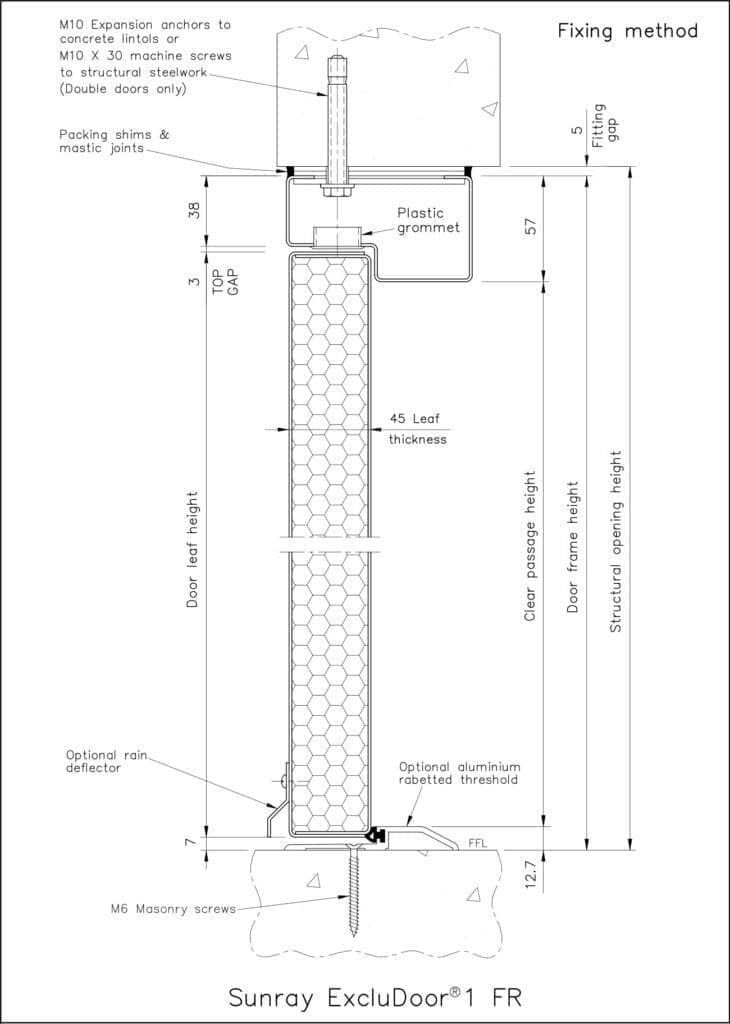 Vertical Section ExcluDoor 1 FR